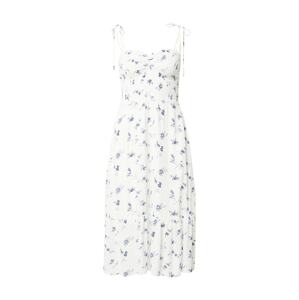 Abercrombie & Fitch Letní šaty  bílá / modrá