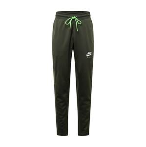 Nike Sportswear Kalhoty khaki / olivová / bílá