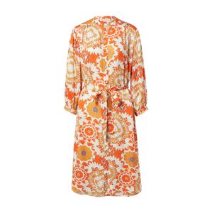 Derhy Košilové šaty 'CACOLET' režná / oranžová / jasně oranžová