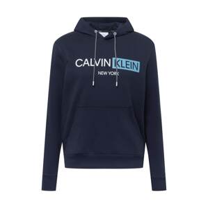 Calvin Klein Mikina  námořnická modř / světlemodrá / bílá