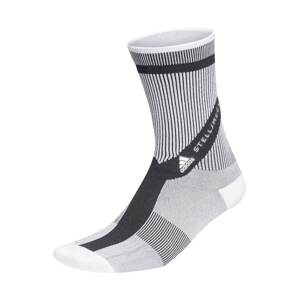 ADIDAS BY STELLA MCCARTNEY Sportovní ponožky 'Crew'  černá / bílá