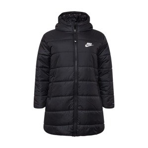 Nike Sportswear Přechodný kabát  černá / bílá
