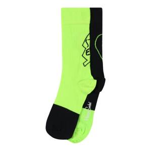 Happy Socks Socken  černá / svítivě zelená