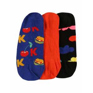 Happy Socks Ponožky 'Its Ok Liner'  námořnická modř / světle červená / černá / mix barev