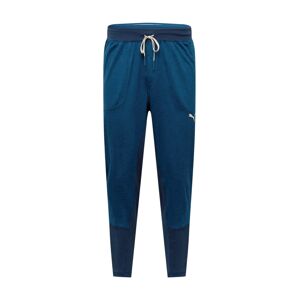 PUMA Sportovní kalhoty  bílá / noční modrá