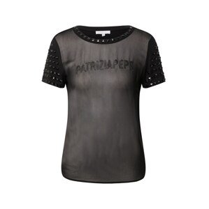 PATRIZIA PEPE T-Shirt 'MAGLIA'  černá