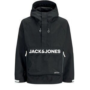 JACK & JONES Přechodná bunda 'Luka'  černá / bílá