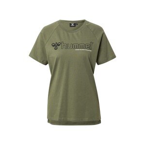 Hummel Funkční tričko 'Zenia'  olivová / černá / bílá