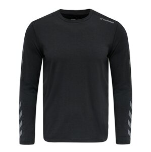 Hummel Funkční tričko 'Mace'  černá / čedičová šedá