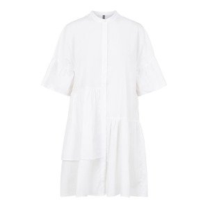 PIECES Košilové šaty 'Viola'  bílá