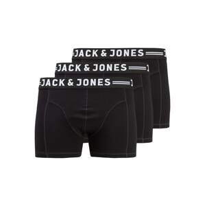 Jack & Jones Plus Boxerky 'Sense' černá / bílá