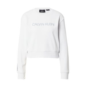 Calvin Klein Performance Sportovní mikina  bílá / světle šedá
