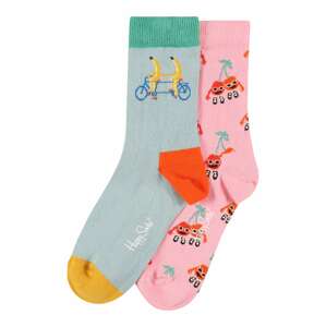 Happy Socks Ponožky  světle růžová / oranžová / nefritová / žlutá / opálová
