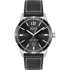 BOSS Casual Analogové hodinky  černá / stříbrná / bílá