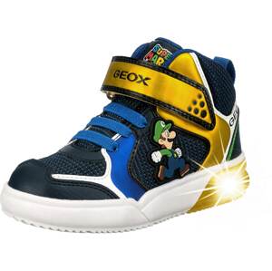 GEOX Sneaker  'GrayJay'  královská modrá / marine modrá / bílá / zlatá / zelená