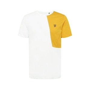 Lyle & Scott Tričko  bílá / zlatě žlutá