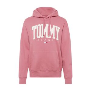 Tommy Jeans Mikina  tmavě modrá / světle růžová / červená / bílá