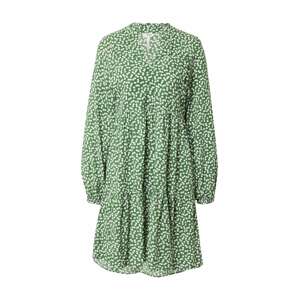 OBJECT Košilové šaty 'Elise'  zelená / bílá