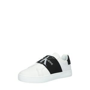 Calvin Klein Jeans Slip on boty  bílá / černá / světle šedá