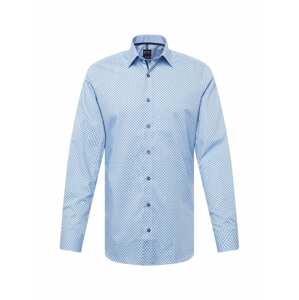 OLYMP Košile 'Level 5'  světlemodrá / námořnická modř