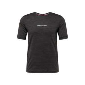 Tommy Sport Funkční tričko  tmavě šedá / bílá / červená / námořnická modř