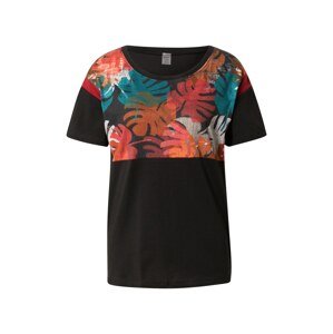 ROXY T-Shirt 'WHEN WE DANCE'  černá / pastelová modrá / melounová / korálová / bílá