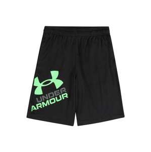 UNDER ARMOUR Sportovní kalhoty 'Prototype 2.0'  černá / svítivě zelená / tmavě šedá