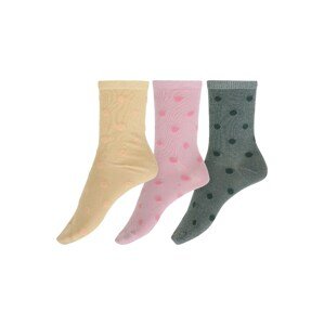ONLY Ponožky 'ONLSTINE'  pink / zelená / žlutá