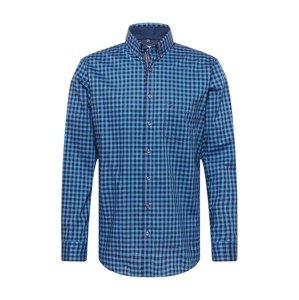 BRAX Košile 'Daniel C'  kouřově modrá / marine modrá