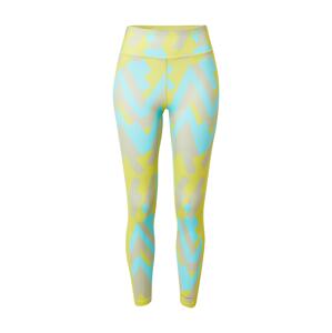 DELICATELOVE Sportovní kalhoty 'NADI'  žlutá / béžová / aqua modrá