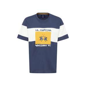 La Martina T-Shirt  námořnická modř / bílá / zlatě žlutá
