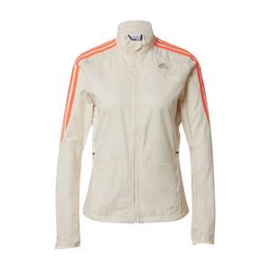 ADIDAS PERFORMANCE Sportovní bunda  bílá / šedá / jasně oranžová