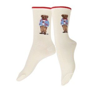 Polo Ralph Lauren Ponožky 'GIRL BEAR-CREW'  krémová