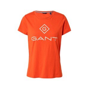 GANT Tričko  oranžová / bílá