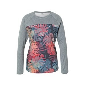 ROXY Funkční tričko 'NIGHT THOUGHTS'  černá / šedý melír / pink / modrá / lososová