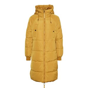 VERO MODA Zimní kabát 'Aura'  zlatě žlutá