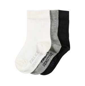 FALKE Ponožky  bílá / šedá / černá