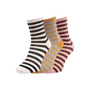 VERO MODA Ponožky 'ANE'  růžová / béžová / oranžová / bordó / černá