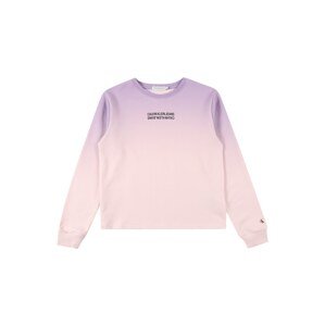 Calvin Klein Jeans Mikina  fialová / růžová