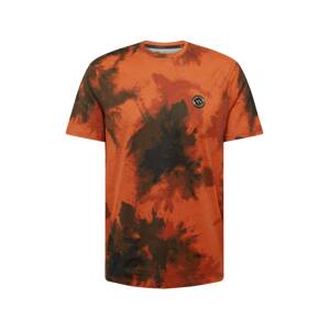 ARMANI EXCHANGE Tričko  tmavě oranžová / černá
