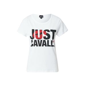 Just Cavalli Tričko  bílá / černá / červená
