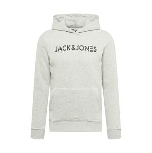 JACK & JONES Mikina 'Nickel'  šedý melír / tmavě šedá