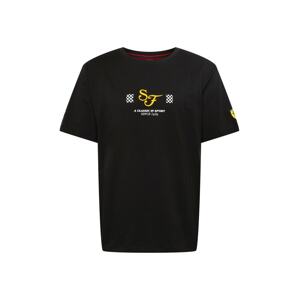 PUMA Funkční tričko 'Scuderia Ferrari Race'  černá / žlutá / bílá