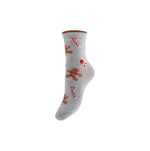 PIECES Ponožky 'Vera'  šedý melír / červená / růžová / černá / zelená