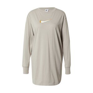 Nike Sportswear Šaty  šedá / bílá / hořčicová / stříbrně šedá