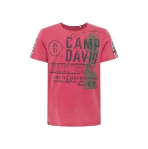 CAMP DAVID T-Shirt  pink / černá / antracitová
