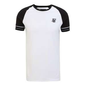 SikSilk T-Shirt  bílá / černá