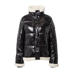 DKNY Performance Zimní bunda  černá / barva bílé vlny