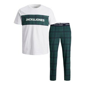 JACK & JONES Pyžamo dlouhé 'Train'  námořnická modř / zelená / bílá
