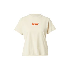 LEVI'S Tričko béžová / oranžová / bílá